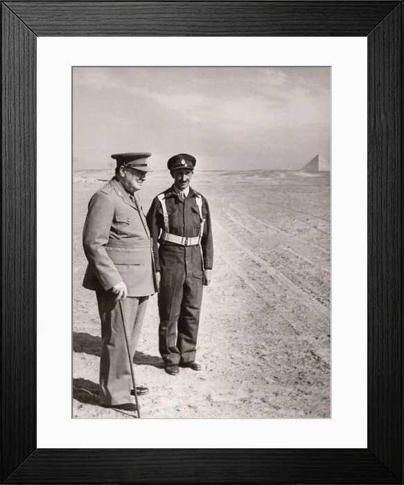 Framed Print : 1943 Egypt - British prime minister Winston Churchill Framed Print : 1943 Egypt - British prime minister Winston Churchill