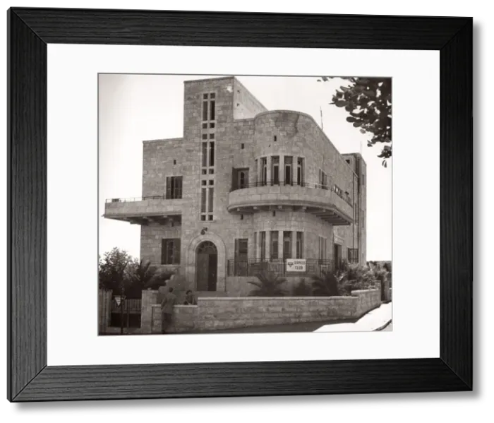 Framed Print : 1943 - Jerusalem, Palestine (Israel) - modern architecture Framed Print : 1943 - Jerusalem, Palestine (Israel) - modern architecture