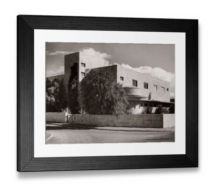 Framed Print : 1943 - Jerusalem, Palestine (Israel) - modern architecture Framed Print : 1943 - Jerusalem, Palestine (Israel) - modern architecture