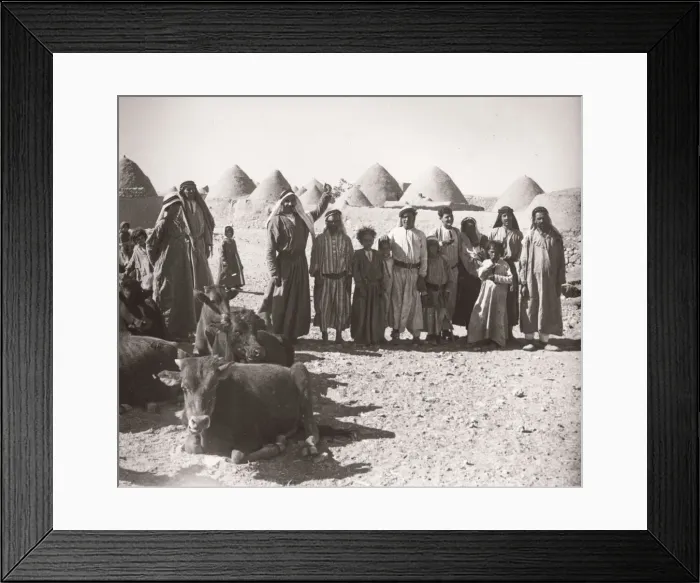 Framed Print : 1943 Syria village with traditional mud beehive houses Framed Print : 1943 Syria village with traditional mud beehive houses