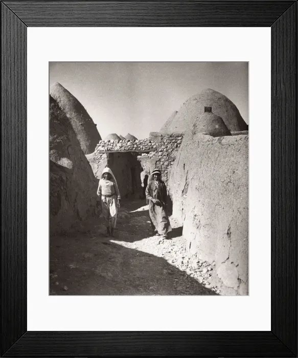 Framed Print : 1943 Syria village with traditional mud beehive houses Framed Print : 1943 Syria village with traditional mud beehive houses