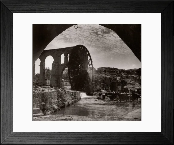 Framed Print : 1943 Syria - Hama on the river Orontes Framed Print : 1943 Syria - Hama on the river Orontes