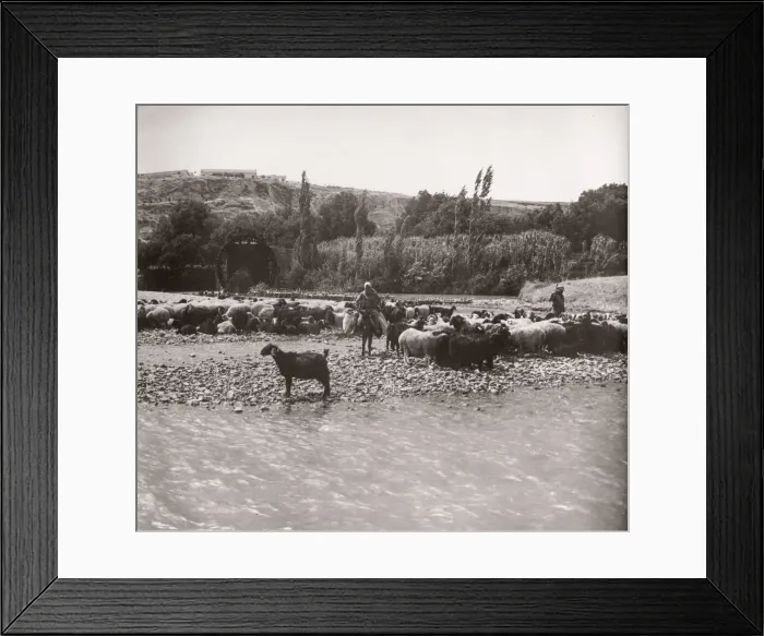 Framed Print : 1943 Syria - Hama on the river Orontes Framed Print : 1943 Syria - Hama on the river Orontes