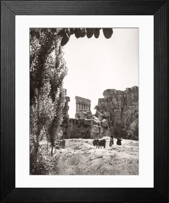 Framed Print : 1943 Lebanon Temple of Jupiter Baalbek Ba albek Framed Print : 1943 Lebanon Temple of Jupiter Baalbek Ba albek