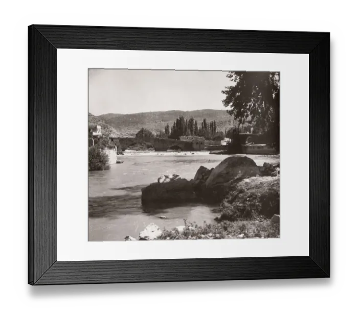 Framed Print : 1843 - Syria - Darkouch or Darkush on River Orontes Framed Print : 1843 - Syria - Darkouch or Darkush on River Orontes