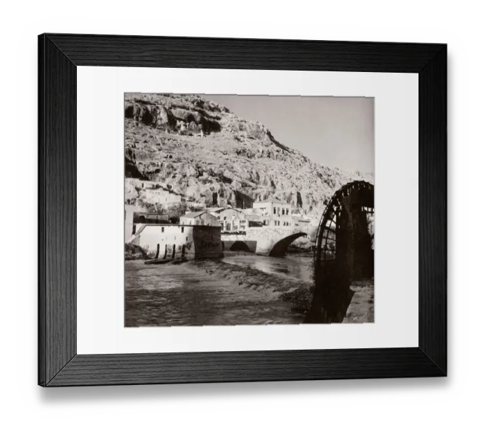 Framed Print : 1843 - Syria - Darkouch or Darkush on River Orontes Framed Print : 1843 - Syria - Darkouch or Darkush on River Orontes