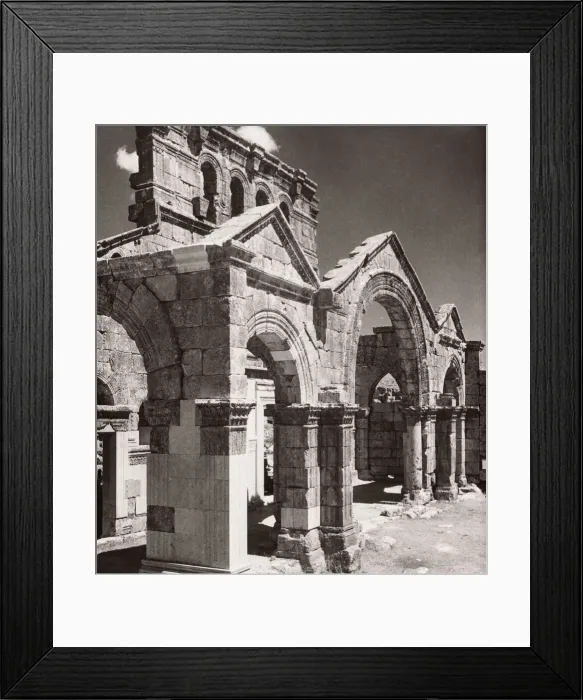 Framed Print : 1843 - Syria - church of St Simeon Stylites near Aleppo Framed Print : 1843 - Syria - church of St Simeon Stylites near Aleppo