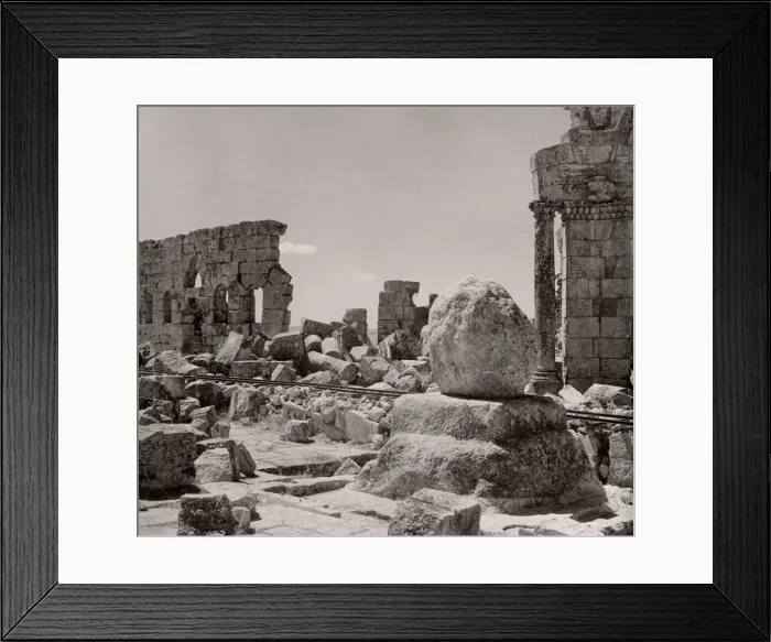 Framed Print : 1843 - Syria - church of St Simeon Stylites near Aleppo Framed Print : 1843 - Syria - church of St Simeon Stylites near Aleppo