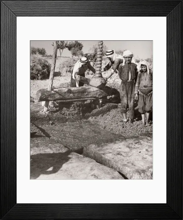 Framed Print : 1943 Syria - boiling grapes to made Arak liqour Framed Print : 1943 Syria - boiling grapes to made Arak liqour