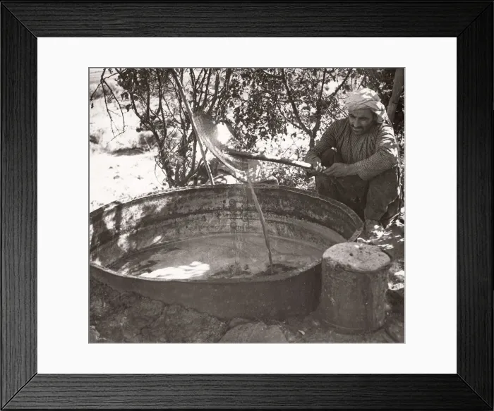 Framed Print : 1943 Syria - boiling grapes to made Arak liqour Framed Print : 1943 Syria - boiling grapes to made Arak liqour