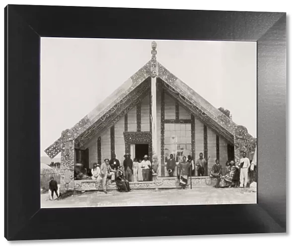 Maori group Ohinemutu, New Zealand