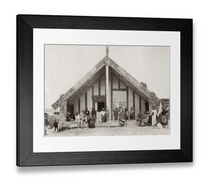 Framed Print : Maori group Ohinemutu, New Zealand Framed Print : Maori group Ohinemutu, New Zealand