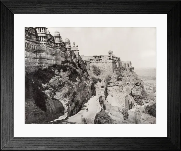 Framed Print : Fort, palace and principal entrance, Gwalior, India Framed Print : Fort, palace and principal entrance, Gwalior, India