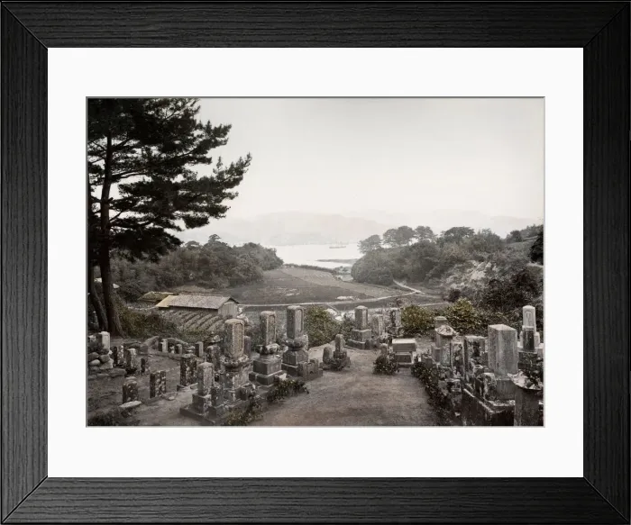 Framed Print : Graveyard, Nagasaki - Japan Framed Print : Graveyard, Nagasaki - Japan