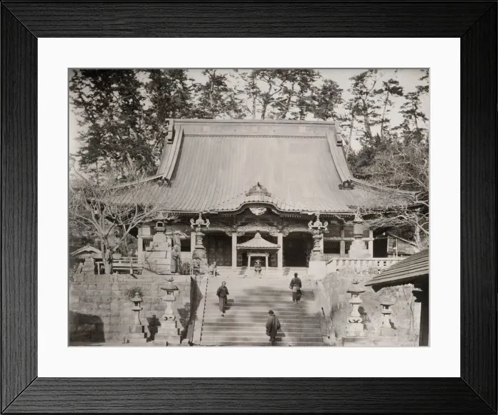 Framed Print : Katasse Temple and people - Japan Framed Print : Katasse Temple and people - Japan