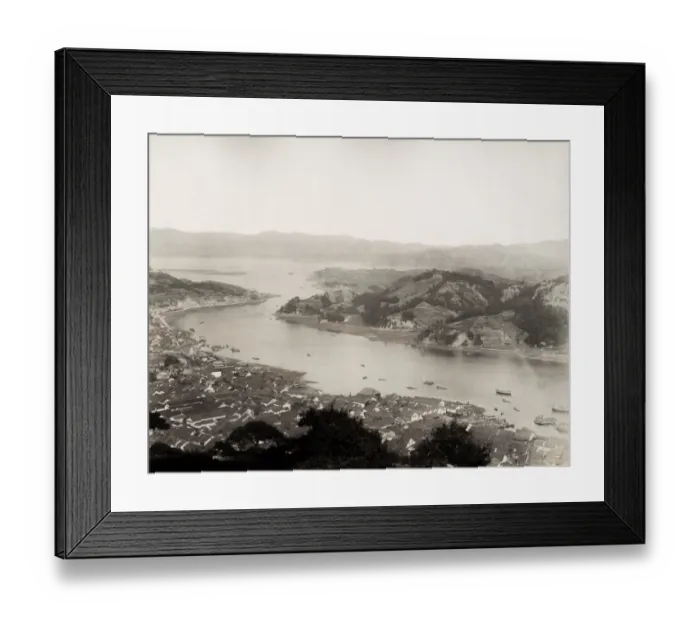 Framed Print : Onomichi, view of the town, Japan Framed Print : Onomichi, view of the town, Japan