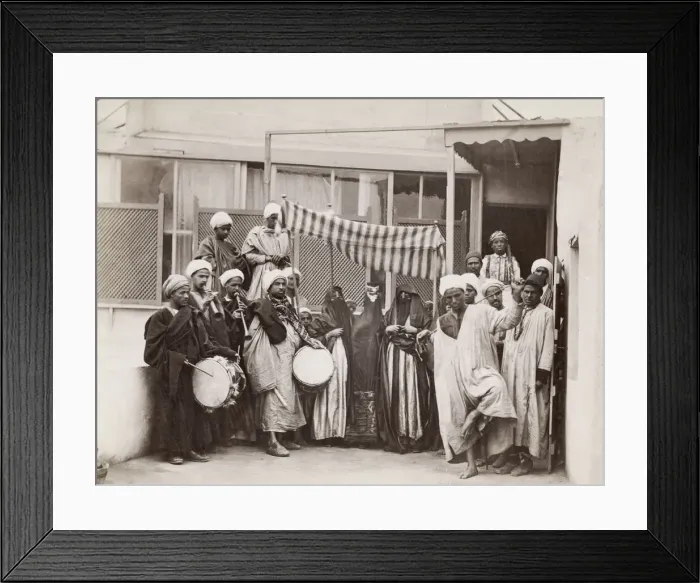 Framed Print : Wedding procession with musicians, Egypt Framed Print : Wedding procession with musicians, Egypt