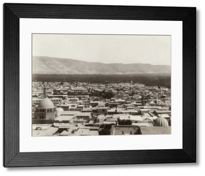 Framed Print : Rooftop view of Damascus, Syria, c. 1880 s Framed Print : Rooftop view of Damascus, Syria, c. 1880 s