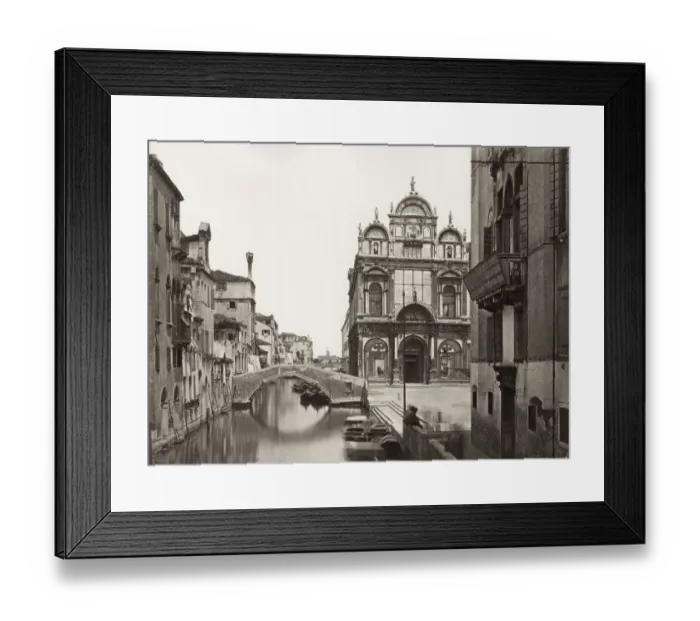 Framed Print : View of canal and city architecture, Venice, Italy Framed Print : View of canal and city architecture, Venice, Italy