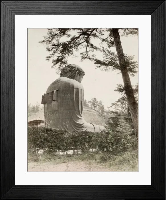 Framed Print : Buddhist bronze sculpture, statue, Kamakura, Japan Framed Print : Buddhist bronze sculpture, statue, Kamakura, Japan