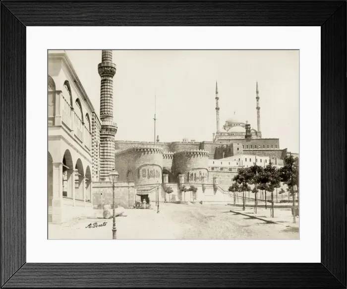Framed Print : Egypt c. 1880s - view of the Citadel, Cairo Framed Print : Egypt c. 1880s - view of the Citadel, Cairo