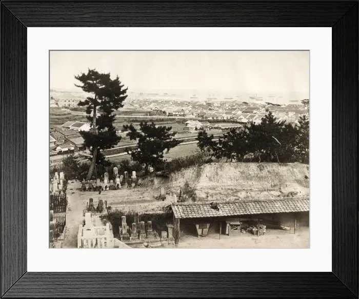 Framed Print : Town and harbour of Kobe. Japan Framed Print : Town and harbour of Kobe. Japan