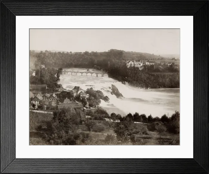 Framed Print : Switzerland, c. 1880s - Rhine Falls Framed Print : Switzerland, c. 1880s - Rhine Falls