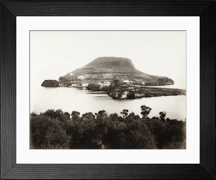 Framed Print : Italy c. 1880s - Cape Miseno, Gulf of Naples, Italy Framed Print : Italy c. 1880s - Cape Miseno, Gulf of Naples, Italy