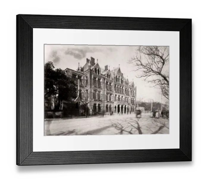 Framed Print : Street scene, Shanghai, China, c. 1890 s, along the Bund Framed Print : Street scene, Shanghai, China, c. 1890 s, along the Bund
