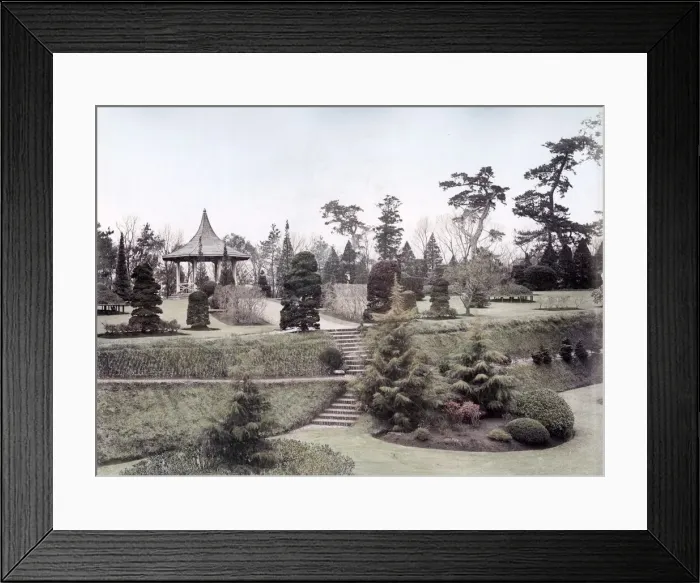 Framed Print : Bluff Gardens, Yokohama, Japan, c. 1880 s Framed Print : Bluff Gardens, Yokohama, Japan, c. 1880 s