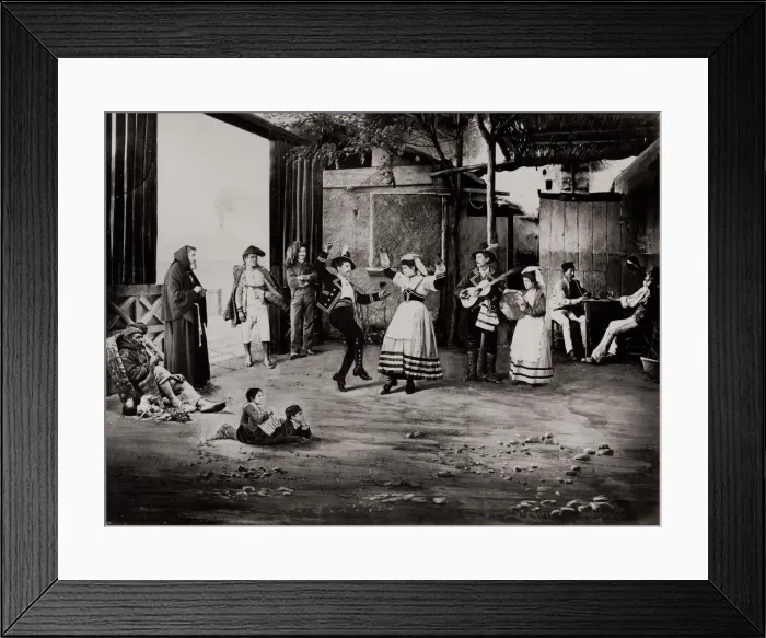 Framed Print : The Tarantalla, Italin folk dance, photo-composition Framed Print : The Tarantalla, Italin folk dance, photo-composition
