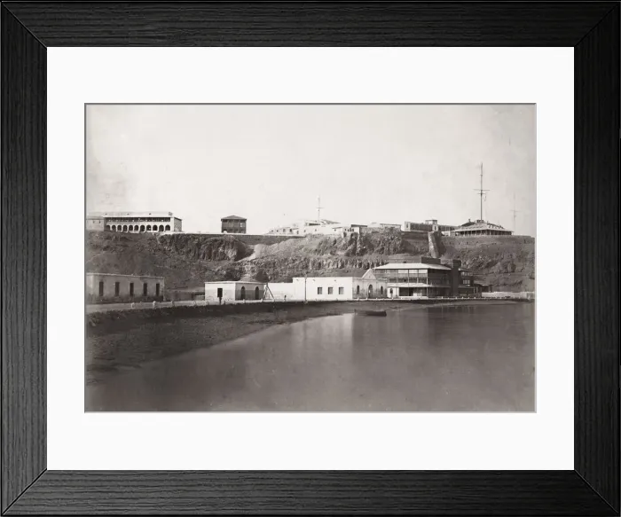 Framed Print : Buildings on the shore at Aden, Yemen Framed Print : Buildings on the shore at Aden, Yemen