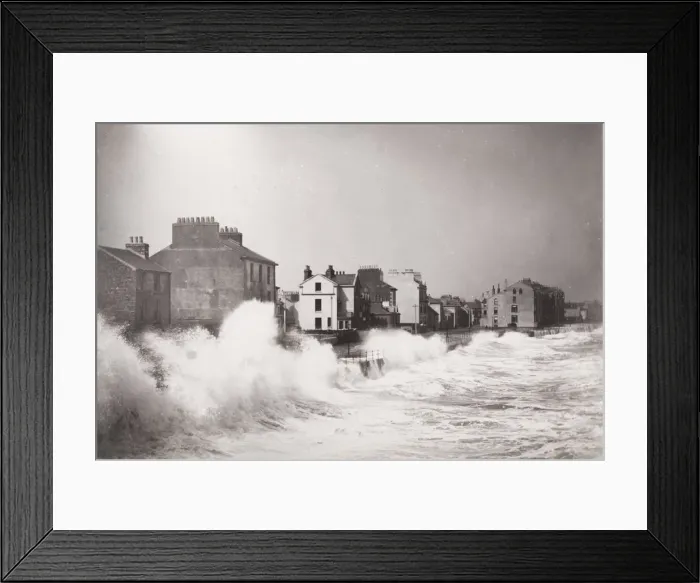 Framed Print : Waves crashing on the shore, Ramsey, Isle of Man Framed Print : Waves crashing on the shore, Ramsey, Isle of Man