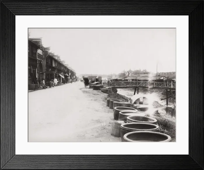 Framed Print : Riverside view, probably Shanghai, China Framed Print : Riverside view, probably Shanghai, China