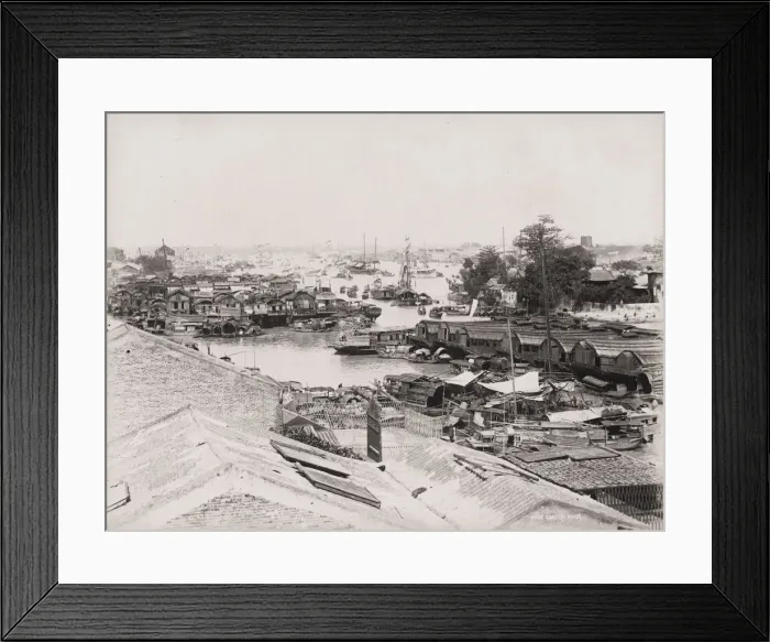Framed Print : Boats on the East Canton River, Gunagzhou, China Framed Print : Boats on the East Canton River, Gunagzhou, China