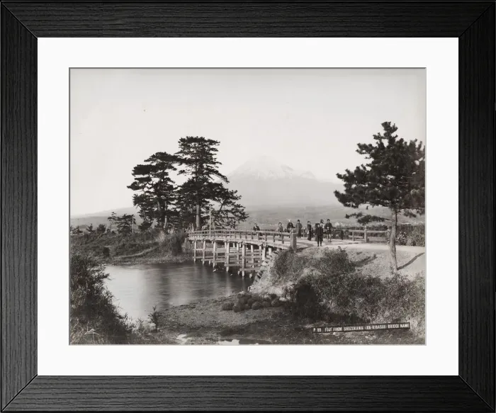 Framed Print : Fuji from Sudzukawa (KA-Aibashi) Bridge, Japan Framed Print : Fuji from Sudzukawa (KA-Aibashi) Bridge, Japan