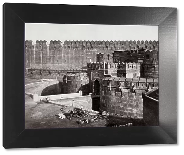 Delhi Gate, Agra Fort, India, 1870 s