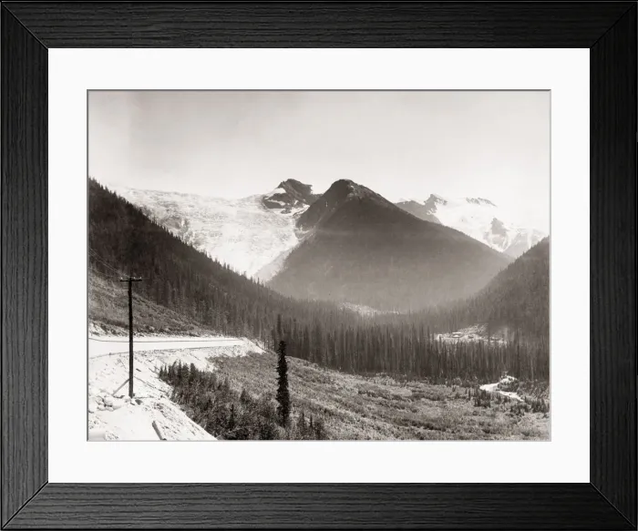 Framed Print : Glacier Mountain Canadian Pacific Railway, Canada, c. 1890 Framed Print : Glacier Mountain Canadian Pacific Railway, Canada, c. 1890