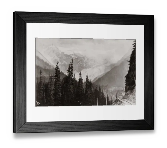 Framed Print : Great Glacier, Selkirk Mountains, Canada, c. 1890 Framed Print : Great Glacier, Selkirk Mountains, Canada, c. 1890
