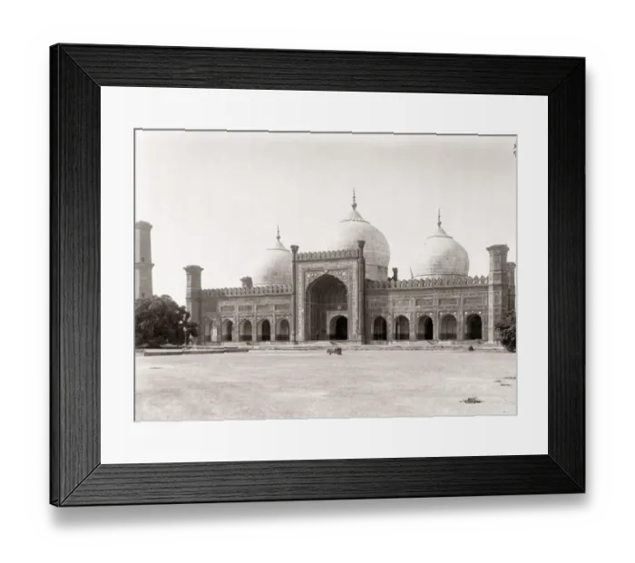 Framed Print : Badshahi Mosque, Lahore, India, (Pakistan) c. 1890 Framed Print : Badshahi Mosque, Lahore, India, (Pakistan) c. 1890