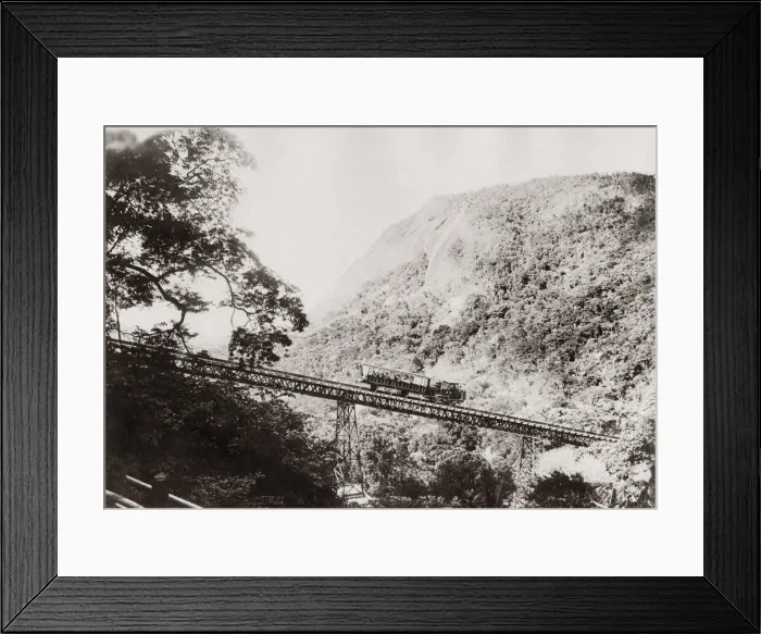 Framed Print : Sylvesters Bridge, Rio de Janeiro, Brazil, c. 1890 Framed Print : Sylvesters Bridge, Rio de Janeiro, Brazil, c. 1890