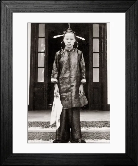 Framed Print : Young woman Foshan, Guangdong, China c. 1900 Framed Print : Young woman Foshan, Guangdong, China c. 1900