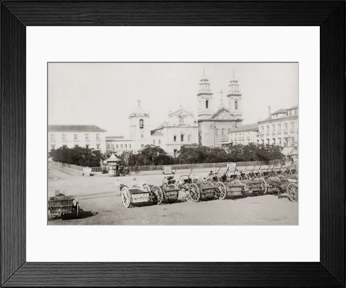 Framed Print : 15th November Square, Rio de Janeiro, Brazil c. 1890 Framed Print : 15th November Square, Rio de Janeiro, Brazil c. 1890