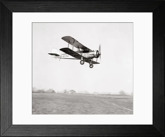 Framed Print : Houston-Weston two seater biplane, in flight, 1933 Framed Print : Houston-Weston two seater biplane, in flight, 1933