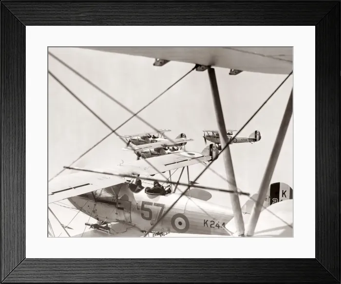 Framed Print : RAF Bomber Squadrons 18 and 57, biplanes Framed Print : RAF Bomber Squadrons 18 and 57, biplanes