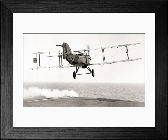 Framed Print : Prince of Wales in Fairey biplane, HMS Glorious, 1930 s Framed Print : Prince of Wales in Fairey biplane, HMS Glorious, 1930 s
