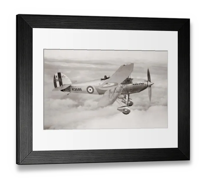 Framed Print : New RAF Hawker Fury aircraft in flight, 1933 Framed Print : New RAF Hawker Fury aircraft in flight, 1933