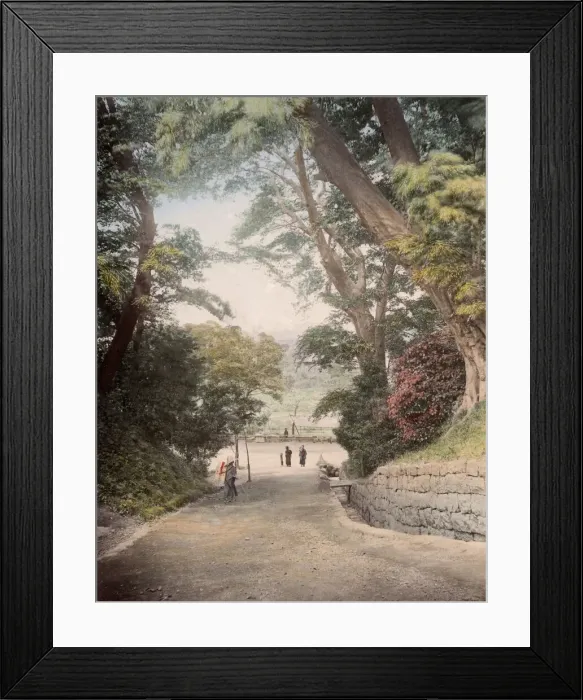 Framed Print : c. 1880s Japan - park at Uyeno Ueno Tokyo Framed Print : c. 1880s Japan - park at Uyeno Ueno Tokyo