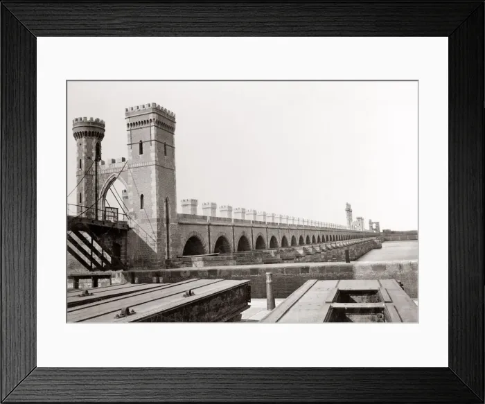 Framed Print : Delta barrage, dam on the river Nile, Egypt, c. 1890 s Framed Print : Delta barrage, dam on the river Nile, Egypt, c. 1890 s