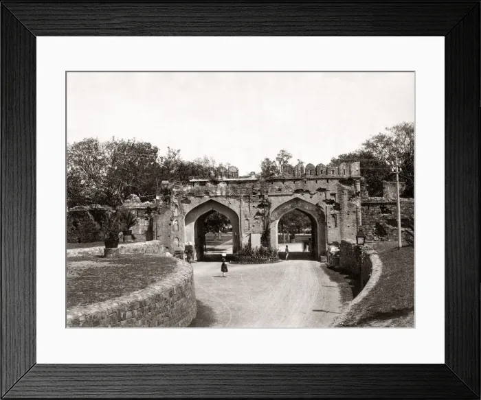 Framed Print : Cashmere or Kashmir Gate Delhi, India, c. 1880 s Framed Print : Cashmere or Kashmir Gate Delhi, India, c. 1880 s